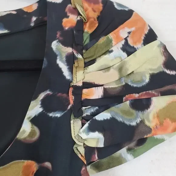 Anthropologie Moulinette Souers Silk Blend Floral Dress 0 - Picture 4 of 7